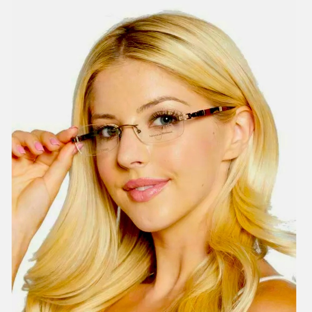NATURALLY RIMLESS EYEGLASSES 4964742 RIMLESS 53-17-135 METAL FRAME COPPER MRSP